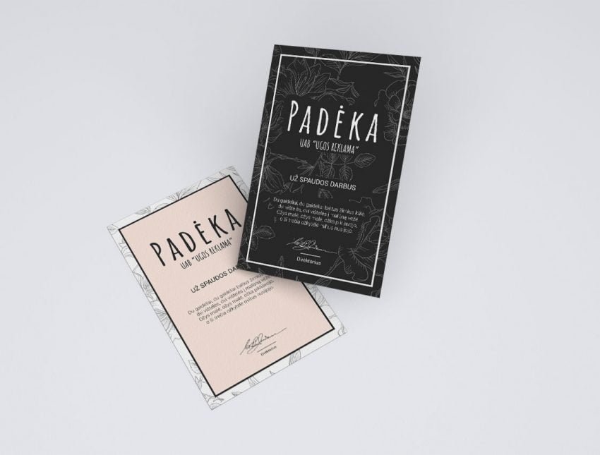 Padėkų spauda internetu