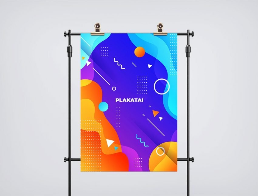 Nestandartinių plakatų spausdinimas